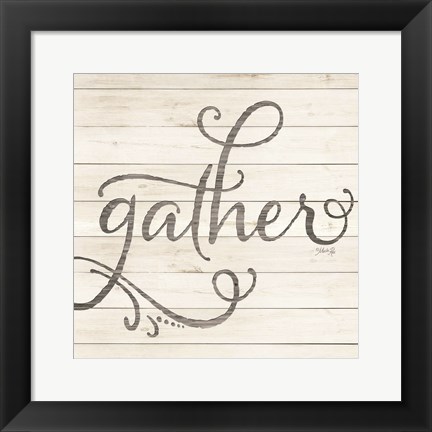 Framed Simple Words - Gather Print