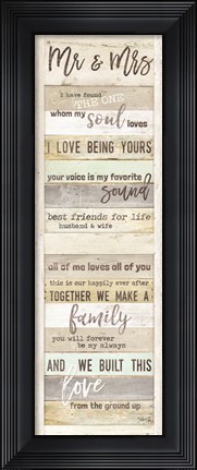 Framed Mr. and Mrs. Print