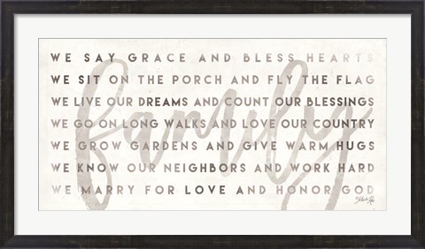 Framed Simple We are Family Print