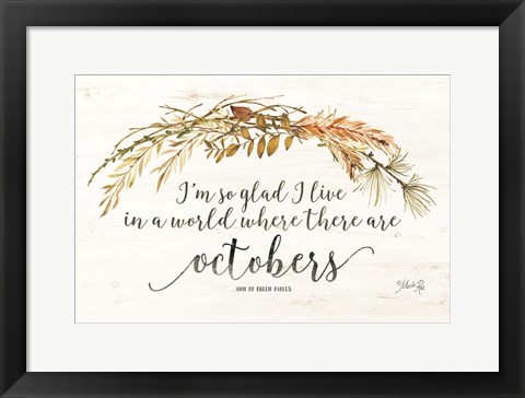 Framed Octobers Print