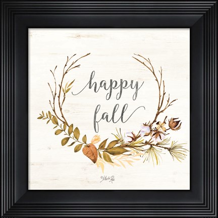 Framed Happy Fall Print