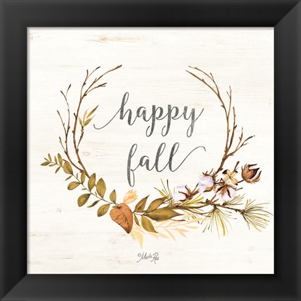 Framed Happy Fall Print