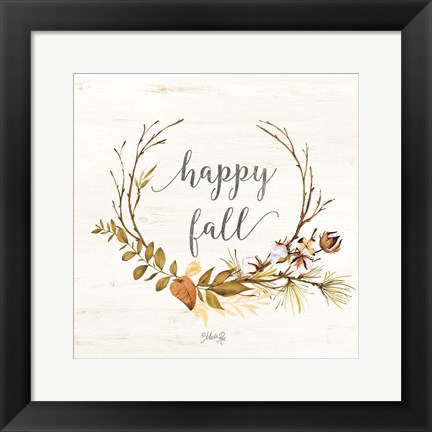 Framed Happy Fall Print