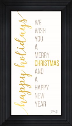 Framed Happy Holidays Print