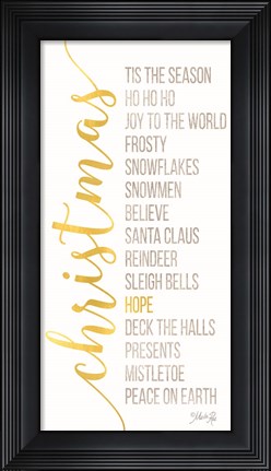 Framed Christmas Sentiments Print