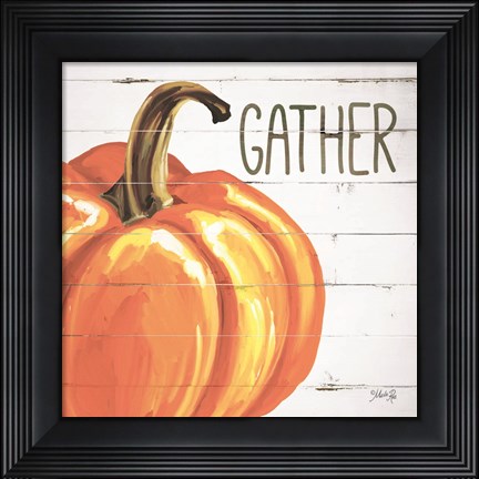 Framed Gather Pumpkin Print