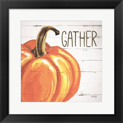 Framed Gather Pumpkin Print