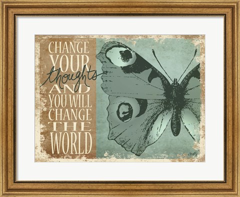 Framed Change Your Thoughts Print
