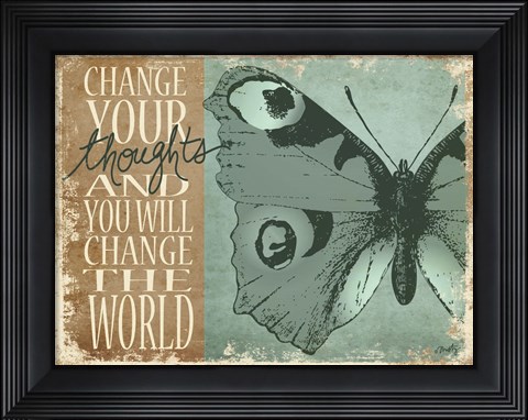 Framed Change Your Thoughts Print