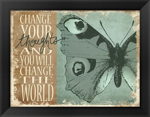 Framed Change Your Thoughts Print