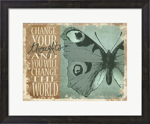 Framed Change Your Thoughts Print