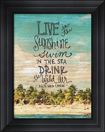 Framed Live in the Sunshine Print