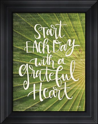 Framed Grateful Heart Print