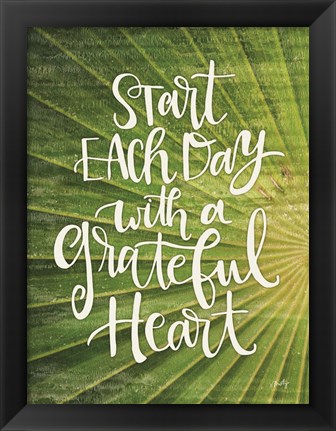 Framed Grateful Heart Print