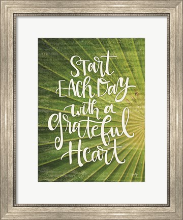 Framed Grateful Heart Print