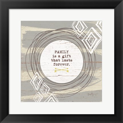 Framed Family is a Gift Print