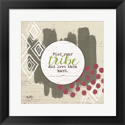 Framed Find Your Tribe Print