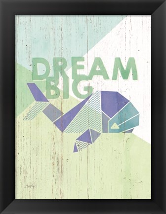 Framed Dream Big Whale Print