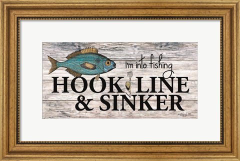 Framed Hook, Line &amp; Sinker Print