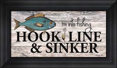 Framed Hook, Line &amp; Sinker Print