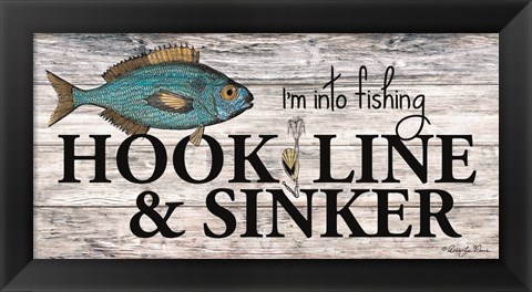 Framed Hook, Line &amp; Sinker Print