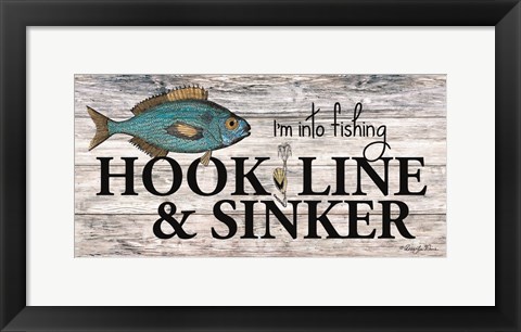 Framed Hook, Line &amp; Sinker Print