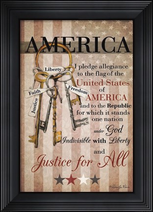 Framed Keys to Freedom Print