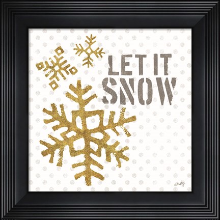 Framed Let It Snow Print