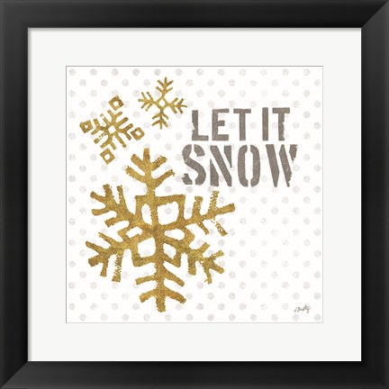 Framed Let It Snow Print