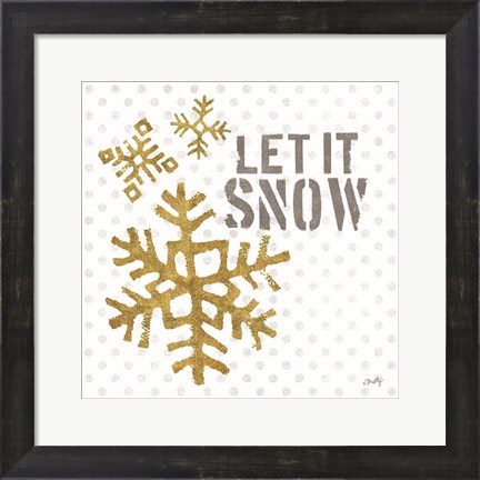 Framed Let It Snow Print
