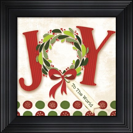 Framed Joy to the World Print