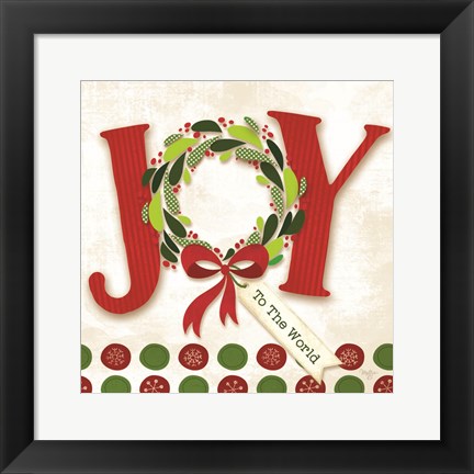 Framed Joy to the World Print