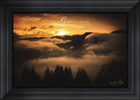 Framed I Will be Grateful for This Day Print