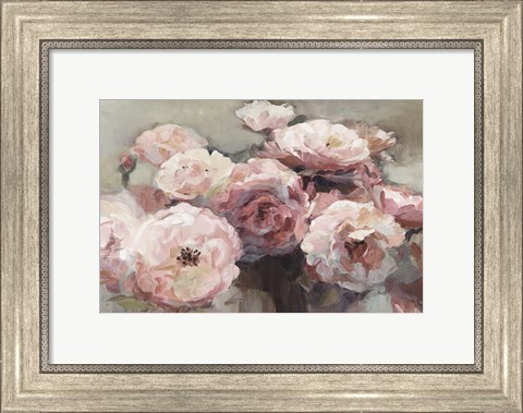 Framed Wild Roses Neutral Print