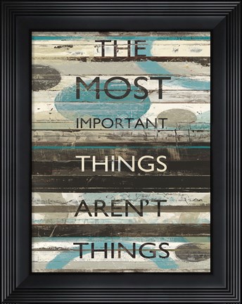 Framed Blue Zephyr Quote II v2 Print