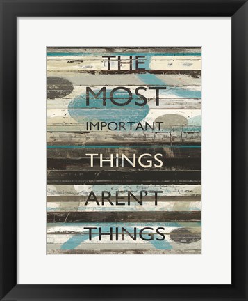 Framed Blue Zephyr Quote II v2 Print