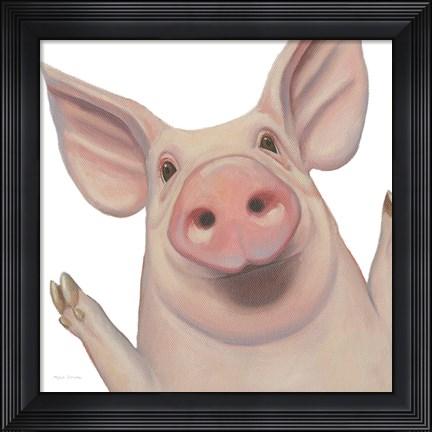 Framed Bacon, Bits and Ham III Print