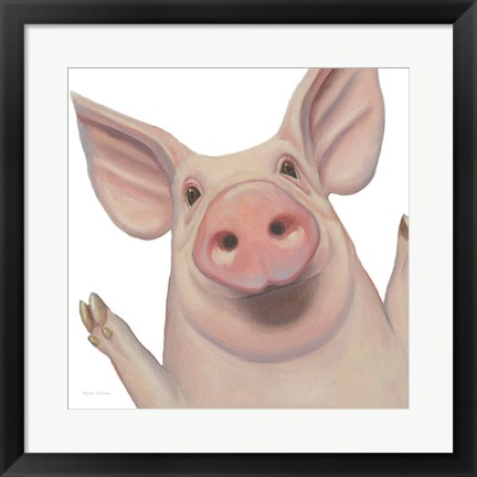 Framed Bacon, Bits and Ham III Print