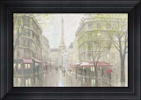 Framed Pale Impression of Paris Print