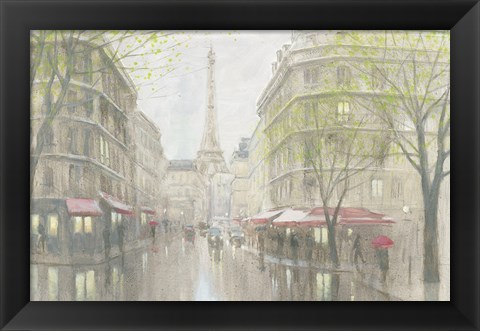 Framed Pale Impression of Paris Print