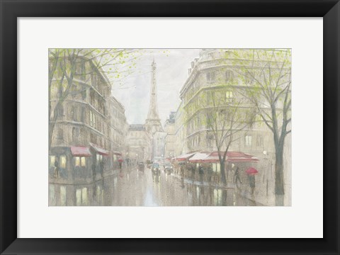 Framed Pale Impression of Paris Print