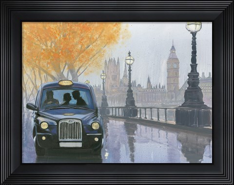 Framed Along the Thames Print
