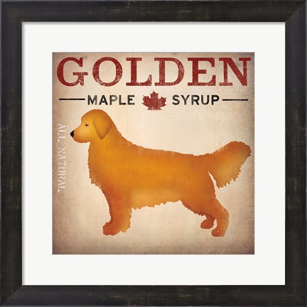 Framed Golden Dog at Show No VT Print