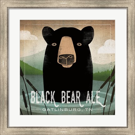 Framed Skinny Dip Black Bear Ale Print
