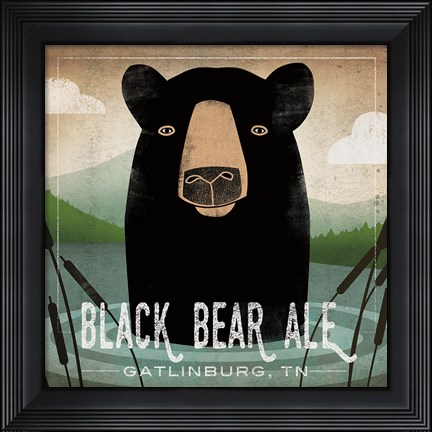 Framed Skinny Dip Black Bear Ale Print