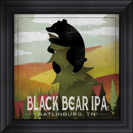 Framed Leaf Peeper Black Bear IPA Print