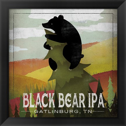 Framed Leaf Peeper Black Bear IPA Print