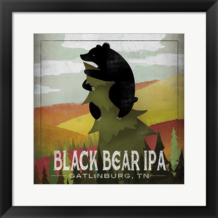 Framed Leaf Peeper Black Bear IPA Print