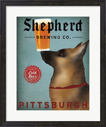 Framed Shepherd Brewing Co Pittsburgh Print