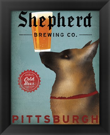 Framed Shepherd Brewing Co Pittsburgh Print